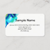 Vorlage für Visitenkarten, abstrakte Farbe Visitenkarte (Rückseite)