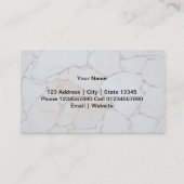 Vorlage für Visitenkarten an der Wand Visitenkarte (Rückseite)