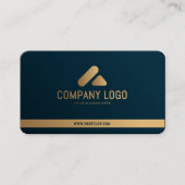 Vorlage für Visitenkarten aus Gold Visitenkarte (Vorderseite)