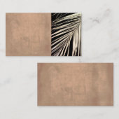 Vorlage für Visitenkarten aus Palmblättern Origina Visitenkarte (Vorne/Hinten)