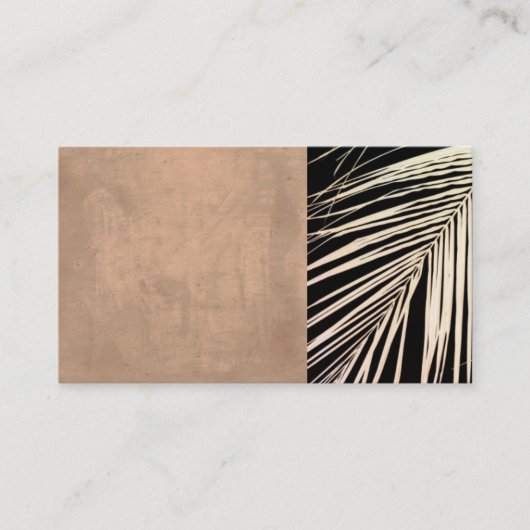 Vorlage für Visitenkarten aus Palmblättern Origina Visitenkarte (Vorderseite)