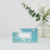 Vorlage für Visitenkarten Blau Himmel und Wolken Visitenkarte (Stehend Vorderseite)