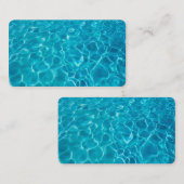 Vorlage für Visitenkarten cooles blaues Foto Visitenkarte (Vorne/Hinten)