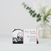 Vorlage für Visitenkarten **Dramatischer schwarzer Visitenkarte (Stehend Vorderseite)