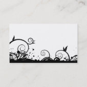 Vorlage für Visitenkarten **Dramatischer schwarzer Visitenkarte (Rückseite)