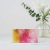 Vorlage für Visitenkarten für Aquarellbilder Visitenkarte (Stehend Vorderseite)