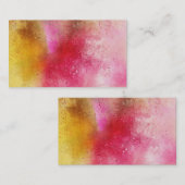 Vorlage für Visitenkarten für Aquarellbilder Visitenkarte (Vorne/Hinten)