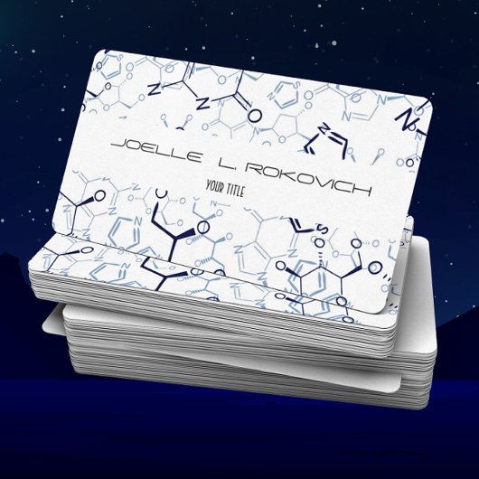 Vorlage für Visitenkarten für chemische Chemie Visitenkarte