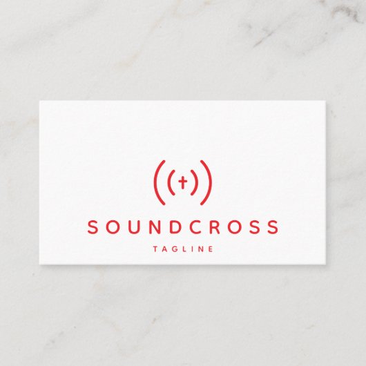 Vorlage für Visitenkarten für Cross- und Sound-Log Visitenkarte (Vorderseite)