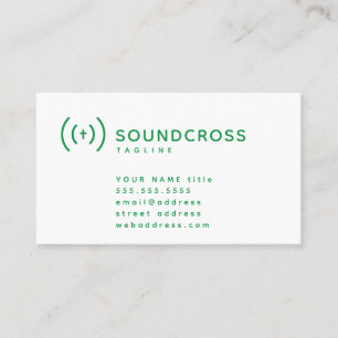 Vorlage für Visitenkarten für Cross- und Sound-Log Visitenkarte