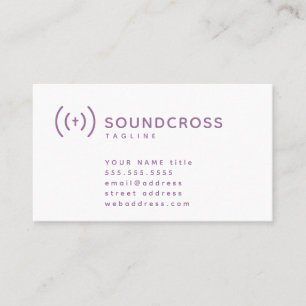 Vorlage für Visitenkarten für Cross- und Sound-Log Visitenkarte