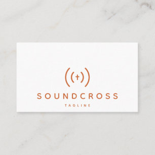 Vorlage für Visitenkarten für Cross- und Sound-Log Visitenkarte