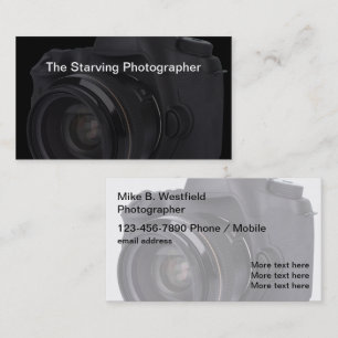 Vorlage für Visitenkarten für kreative Fotografe Visitenkarte
