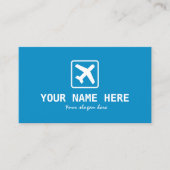 Vorlage für Visitenkarten für Luftfahrzeuge Visitenkarte (Vorderseite)