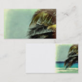 Vorlage für Visitenkarten für tropische Kunst dopp Visitenkarte (Vorne/Hinten)