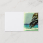 Vorlage für Visitenkarten für tropische Kunst dopp Visitenkarte (Rückseite)