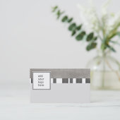 Vorlage für Visitenkarten: Ihr eigenes Logo in Gra Visitenkarte (Stehend Vorderseite)