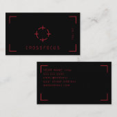 Vorlage für Visitenkarten-Kreuzfokus Visitenkarte (Vorne/Hinten)