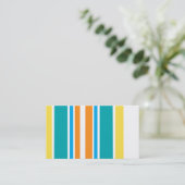 Vorlage für Visitenkarten mit farbigen Streifen Visitenkarte (Stehend Vorderseite)
