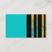 Vorlage für Visitenkarten mit fetten Streifen auf Visitenkarte (Rückseite)