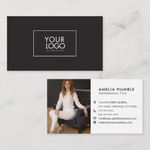 Vorlage für Visitenkarten mit individuellem Logo u Visitenkarte