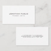 Vorlage für Visitenkarten Modernes elegantes Desig Visitenkarte (Vorne/Hinten)