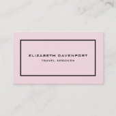 Vorlage für Visitenkarten rosa Visitenkarte (Vorderseite)