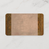 Vorlage für Visitenkarten Vintager Stil Visitenkarte (Rückseite)