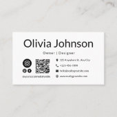 Vorlage für Visitenkarten Visitenkarte (Vorderseite)