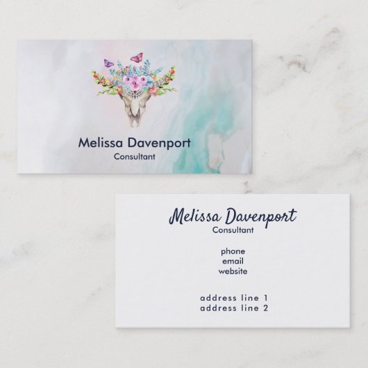 Vorlage für Visitenkarten Visitenkarte (Vorne/Hinten)