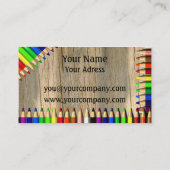 Vorlage für Visitenkarten Visitenkarte (Rückseite)