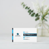 Vorlage für Visitenkarten Visitenkarte (Stehend Vorderseite)