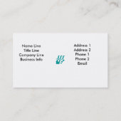 Vorlage für Visitenkarten Visitenkarte (Rückseite)