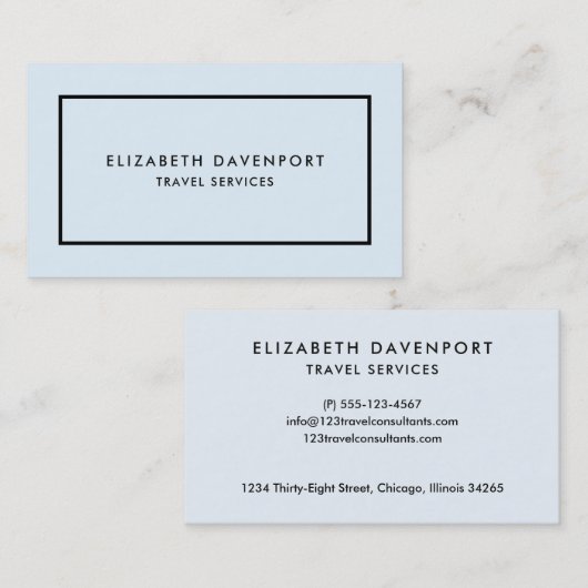 Vorlage für Visitenkarten Visitenkarte (Vorne/Hinten)