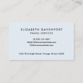 Vorlage für Visitenkarten Visitenkarte (Rückseite)