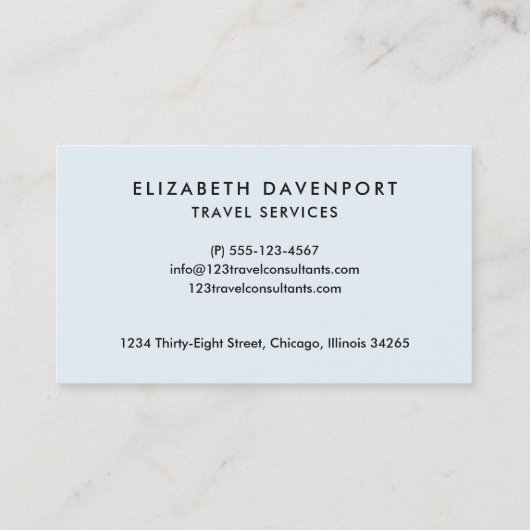 Vorlage für Visitenkarten Visitenkarte (Rückseite)