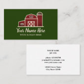 Vorlage für Visitenkarten-Vorlage für Stallgebäude Visitenkarte (Vorne/Hinten)