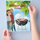 Vorlage für visuelle Ereignisse am Vatertag Flyer (Hand)