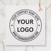 Vorlage für Vorlagen für benutzerdefinierte Firmen Geschenkanhänger (Rückseite)