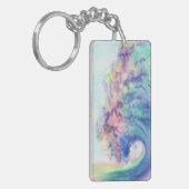 Vorlage für Wasserfarben und Meereswellen Schlüsselanhänger (Vorderseite links)