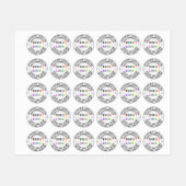 Vorlage für Website-Labels mit benutzerdefinierten Etiketten (Blatt)
