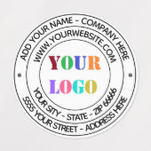 Vorlage für Website-Labels mit benutzerdefinierten Etiketten (Design 1)