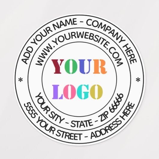 Vorlage für Website-Labels mit benutzerdefinierten Etiketten (Design 3)