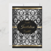 Vorlage für weißes, schwarzes und goldenes Party|  (Vorderseite)