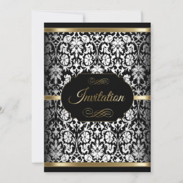 Vorlage für weißes, schwarzes und goldenes Party| 