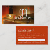 Vorlage für Wellness-Center- und Massenkarten Terminkarte (Vorne/Hinten)