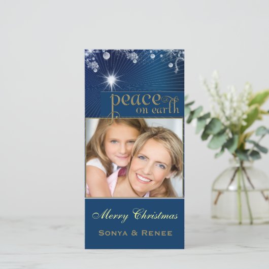 Vorlage für Weltfrieden-Fotokarten (Stehend Vorderseite)