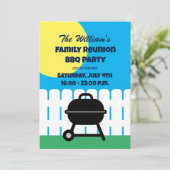 Vorlage für Wiedersehen-GRILLEN-Party Einladung de (Stehend Vorderseite)