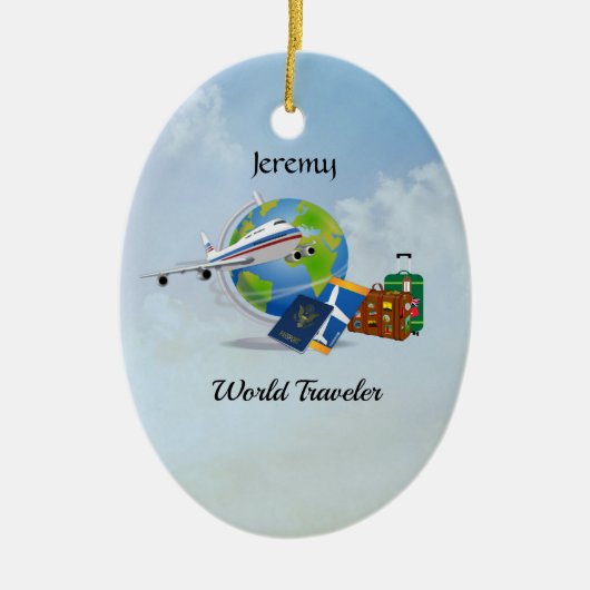 Vorlage für World Traveller Keramik Ornament (Vorne)