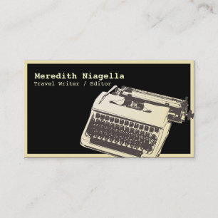 Vorlage für Writer / Editor / Author Business Card Visitenkarte